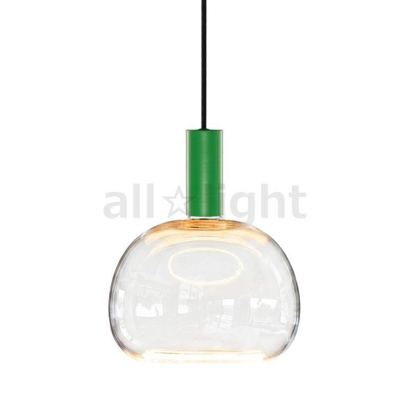 well lit　ウェルリット　ペンダントライト+LEDランプセット　SPIN PENDANT+AZURE　調光　引掛シーリング　全光束430lm　6W　電球色2200K　本体:GREEN SERENE/グリーンセリーン　LEDランプ:AZURE SOFT　SPINPENDANTGREENSERENE+AZURESOFT