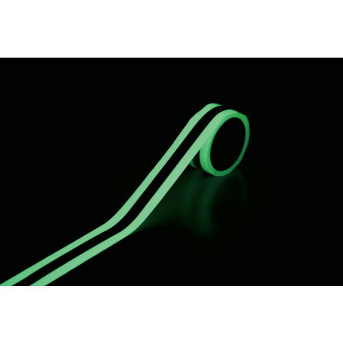 日本緑十字社　高輝度蓄光＋再帰反射ラインテープ　レフナス−501　50mm幅×10m　屋内用　PET　072002