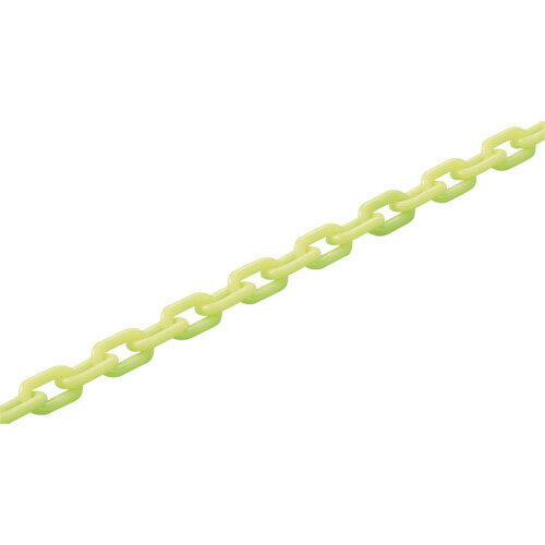 日本緑十字社　プラスチックチェーン　蓄光タイプ　PT−1050T　長さ50m　線径10mmΦ　PP　284065