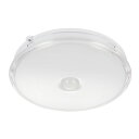 オーム電機 LED小形シーリングライト 人感センサー・明暗センサー付き 光色:電球色 ボール電球60W形相当 全光束:700lm LED一体型 引掛シーリング ...