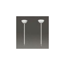 東芝 施設照明器具用 パイプ吊具 オワン形 取付穴Φ21用 1000mmタイプ (2本1組) PW416MK ※受注生産品