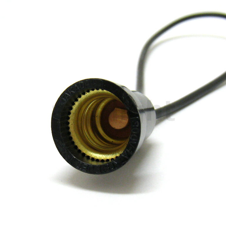 アサヒ E12 中豆規格ソケット 黒 E12口金用
