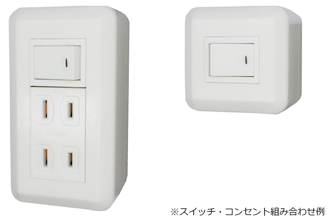 神保電器　組み合わせ型露出ボックス用絶縁取付枠　3口用　FTC