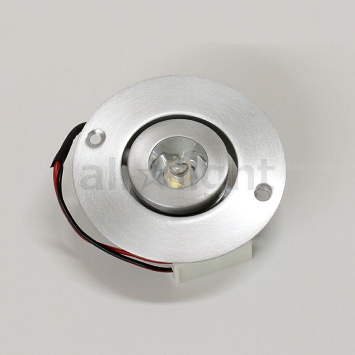 テクノパーツ 家具用LED照明(什器用) ハイパワーLEDダウンライト 1W電球色LED1コ 直下照度2500lux(30cm直下) 取付穴φ44mm ネジ止め...