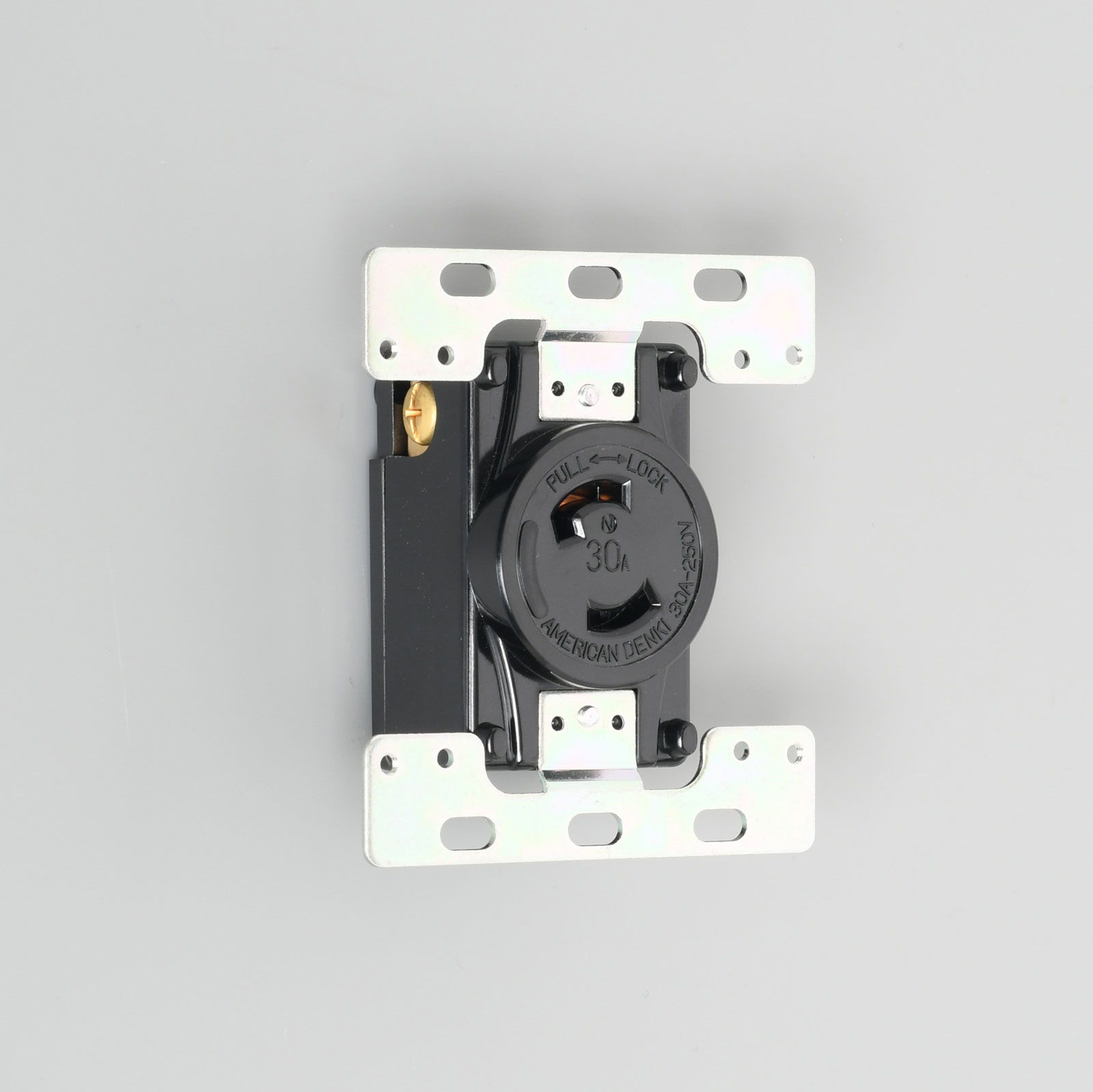 アメリカン電機　2P 30A 250V　引掛形コンセント　防水形プレート専用　23202
