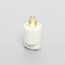 アメリカン電機 接地形2P 15A 125V プラグ (ナイロンカバー) 引掛 白 3112NIV