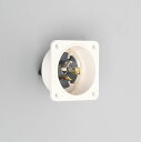 アメリカン電機 3P 30A 250V 引掛形フランジインレット (ナイロンケース) 3325N