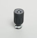 アメリカン電機 接地形2P 15A 125V 平刃形コードコネクタボディ 黒 7114GR