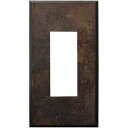 スガツネ LAMP エイジドキャストシリーズ  スイッチ・コンセントプレート ブロンズレッド 黄銅 1連用 3口 十字穴付皿小ねじM3.5×5付属 PXPAC01RD