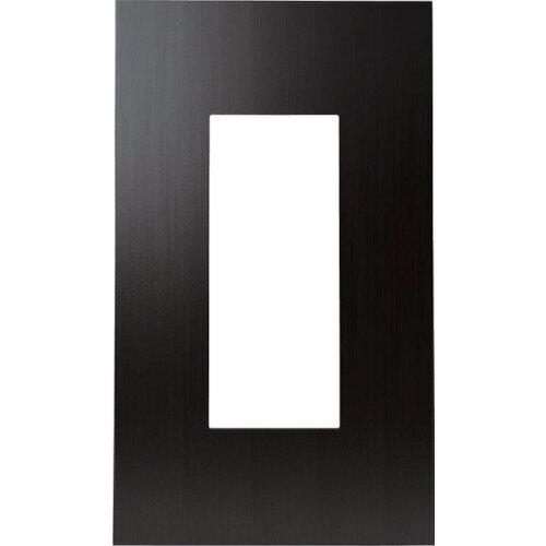 スガツネ LAMP クールメタルシリーズ スイッチ・コンセントプレート ブラック ステンレス鋼 1連用 3口 専用取付プラケット付属 十字穴付皿小ねじM3.5×5付属 PXPES01BL