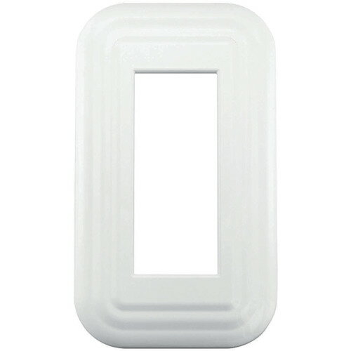 スガツネ　LAMP　プレミアムホーローレトロシリーズ 　スイッチ・コンセントプレート　ホワイト　鋼　1連用　3口　専用取付プラケット付属　十字穴付皿小ねじM3.5×5付属　PXPHH01WT