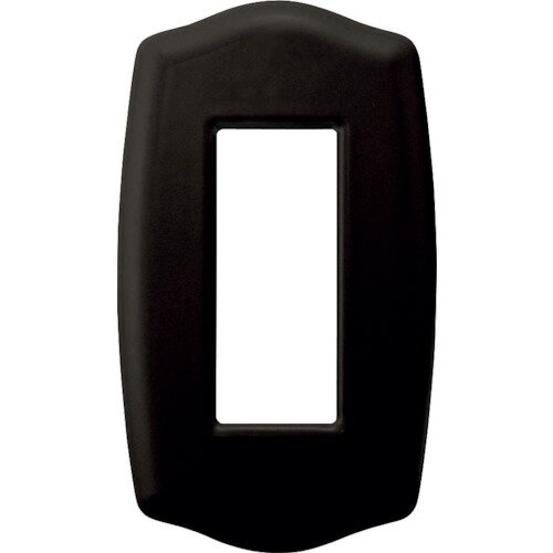 スガツネ　LAMP　プレミアムホーローベイシックシリーズ 　スイッチ・コンセントプレート　ブラック　鋼　1連用　3口　専用取付プラケット付属　十字穴付皿小ねじM3.5×5付属　PXPHS01BL