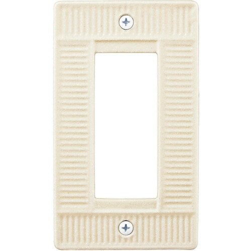 スガツネ　LAMP　ポタリーワッフルシリーズ 　スイッチ・コンセントプレート　ホワイト(マット)　陶磁..