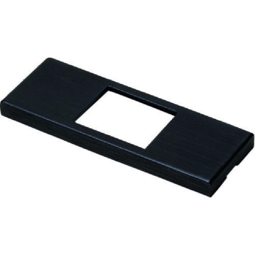 スガツネ　LAMP　コンセントプレート　クールメタルシリーズ　DMF-ES型　金属製　ブラック　1口　DMF1ESBL