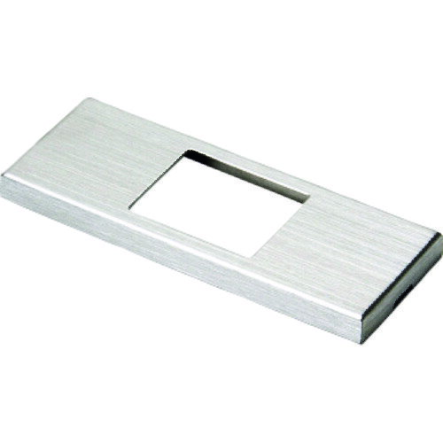 スガツネ　LAMP　コンセントプレート　クールメタルシリーズ　DMF-ES型　金属製　シルバー　1口　DMF1E..