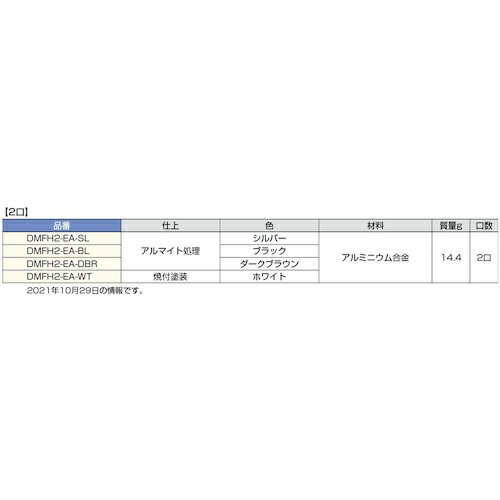 スガツネ　LAMP　コンセントプレート　DMFH-EA型　金属製　掘込仕様　ダークブラウ...