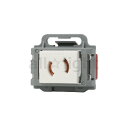 神保電器 組み合わせ型露出ボックス CSB-F1N-PW用枠付け器具 抜止コンセント 1口用 ピュアホワイト FS9PW