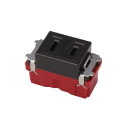 神保電器 J・WIDE SLIMシリーズ シングルコンセント(埋込コンセント) 2P 15A 125V ブラック JECBN5BK ※受注生産品