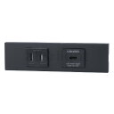 神保電器 NKシリーズ 家具・機器用扉付コンセント+USBコンセント(Type-C)セット(什器用) PD充電最大18Wまで ソフトブラック(SB) KAG26...