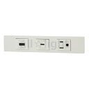 神保電器 NKシリーズ 家具・機器用USBコンセント(Type-A)+USBコンセント(Type-C)+接地コンセントセット(什器用) PD充電最大18Wまで ...