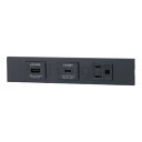 神保電器 NKシリーズ 家具・機器用USBコンセント(Type-A)+USBコンセント(Type-C)+接地コンセントセット(什器用) PD充電最大18Wまで ...