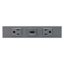 神保電器 NKシリーズ 家具・機器用接地コンセント+USBコンセント(Type-A)+接地コンセントセット(什器用) シボ加工品 ソリッドグレー(SG) KAG...