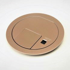 TERADA　フロアコンセント　テラコン　プラグ収納コンセント　LCRプレート(シャンパンゴールド)　LCR10..
