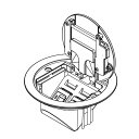 TERADA フロアコンセント テラコン プラグ収納コンセント LCRプレート器具(CAT6A×2/シャンパンゴールド) LCR10182M020