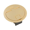 TERADA フロアコンセント テラコン プラグ収納コンセント LWY8 プレート器具(接地3P30A250V引掛×1/ゴールド) LWY832GD ※受注生産...