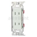 神保電器 NKシリーズ配線器具 埋込ダブルコンセント シボ加工品 2P 15A 125V ピュアホワイト NKC55PW ※受注生産品