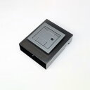 TERADA フロアコンセント テラコン フリーアクセスフロア用 バリアフリー対応スマートコンセント CEEシリーズ ボックス+180度開閉プレート(シルバーメ...