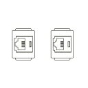 TERADA フロアコンセント テラコン フリーアクセスフロア用 スマートコンセント SBBシリーズ SBB用 器具ブロック(TEL×2) SBB90062 ※...
