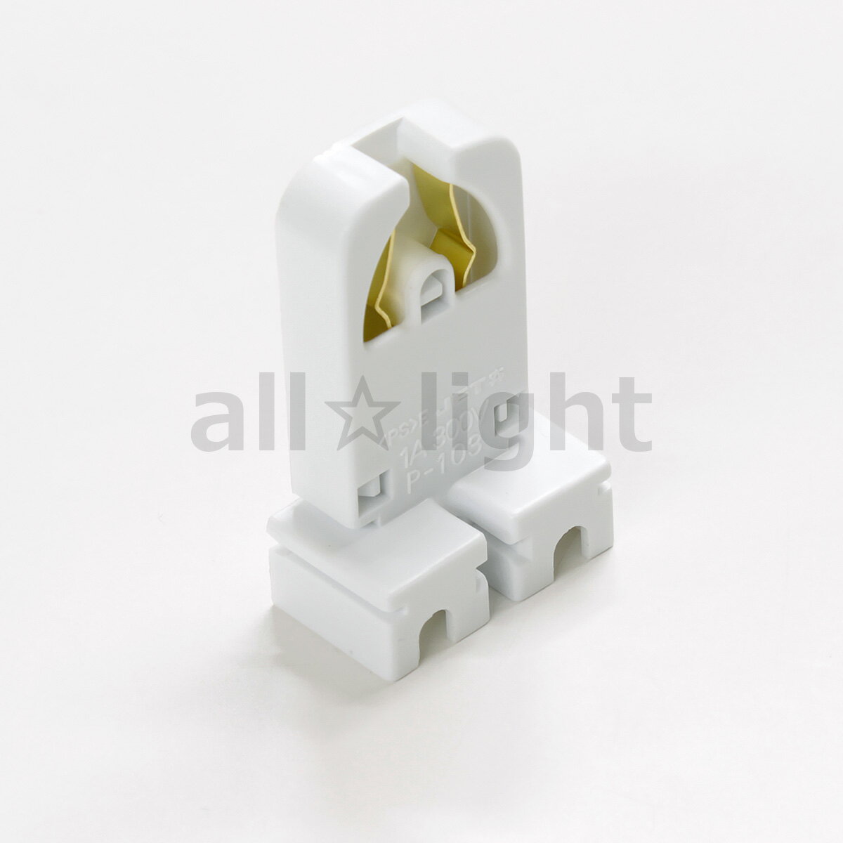 TOZAI　蛍光灯用L形ソケット　G13口金用　PP (ポリプロピレン)　端子仕様 半田　TS734G13