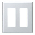 パナソニック　コスモシリーズワイド21　新金属コンセントプレート　2型　2連用　6コ用　WTF9206