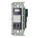 パナソニック アドバンスシリーズ配線器具 埋込熱線センサ付ナイトライト(LED:電球色) 明るさセンサ・コンセント付 グレー WTL4065HK