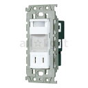 パナソニック アドバンスシリーズ配線器具 埋込熱線センサ付ナイトライト(LED:電球色) 明るさセンサ・コンセント付 セラミックホワイト WTL4065WK