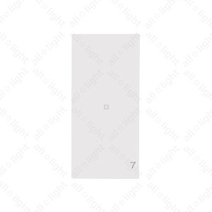 神保電器　artific series(アーティフィックシリーズ)　埋込スイッチ操作板　表示灯付　ネーム入り(印刷ネーム:7)　シングル　キネティックホワイト　AWNGS007KW ※受注生産品