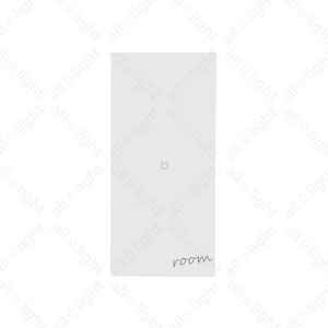 樂天商城 - 神保電器　artific series(アーティフィックシリーズ)　埋込スイッチ操作板　表示灯付　ネーム入り(印刷ネーム:room)　シングル　キネティックホワイト　AWNGSR01KW ※受注生産品