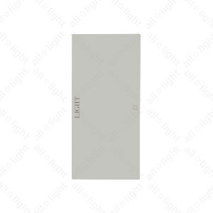 樂天商城 - 神保電器　artific series(アーティフィックシリーズ)　埋込スイッチ操作板　片切用　ネーム入り(印刷ネーム:light)　シングル　コンテンポラリーグレー　AWNS1L02CG ※受注生産品