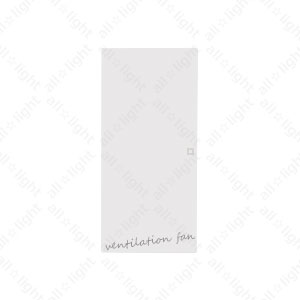 樂天商城 - 神保電器　artific series(アーティフィックシリーズ)　埋込スイッチ操作板　片切用　ネーム入り(印刷ネーム:ventilation fan)　シングル　キネティックホワイト　AWNS1V01KW ※受注生産品