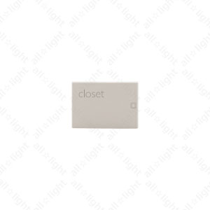 神保電器　artific series(アーティフィックシリーズ)　埋込スイッチ操作板　片切用　ネーム入り(印刷ネーム:closet)　トリプル　グレーシャスベージュ　AWNT1C01GB ※受注生産品
