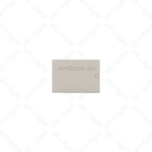 樂天商城 - 神保電器　artific series(アーティフィックシリーズ)　埋込スイッチ操作板　片切用　ネーム入り(印刷ネーム:ventilation fan)　トリプル　グレーシャスベージュ　AWNT1V01GB ※受注生産品