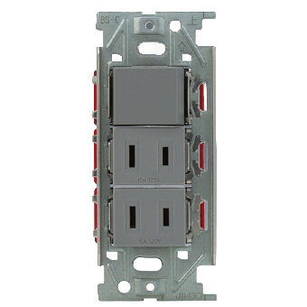 メーカー：JIMBO / 神保電器　　 シリーズ名： NKシリーズ 3路スイッチ+コンセントセット　　　 スイッチ 15A / 300V コンセント 2P15A / 125V ※スイッチセット品にはプレートは付属していません ※片切として使用する場合は、スイッチの0-1端子に接続してください ※この商品は電気工事士による取付工事が必要です。　資格を有しない一般消費者は、取付・取替工事を行うことは法律上できません。 関連キーワード スイッチ 壁スイッチ 埋込 NK SERIE ※受注生産品のためお時間をいただく場合がございます。※受注生産品のため、ご注文後の返品・交換・キャンセルは出来ませんのでご了承ください。神保電器　NKシリーズ配線器具スイッチセット ■特徴 NKシリーズスイッチセット 垂直と水平の線、そして正円で構成されたシャープでシンプルな意匠 シンプルかつ最小限の意匠を追求しシャープなエッジを利かしたスイッチプレートはインテリアと美しく調和します。 JIS規格大角形モジュールのあらゆるスイッチ・コンセントと、自由に連接取付け可能。高い汎用性があります。 プレートは 1〜5連サイズをラインアップ。 簡易耐火仕様ですから、オフィスビルで多様されているメタルプレートからの置き換えも容易です。 ※プレートは別売です。
