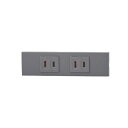 神保電器 NKシリーズ 家具・機器用コンセントセット(什器用) 2口 ソリッドグレー(SG) KAG2501 ※受注生産品