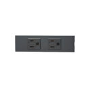 神保電器 NKシリーズ 家具・機器用接地コンセントセット(什器用) 2口 ソフトブラック(SB) KAG2511 ※受注生産品