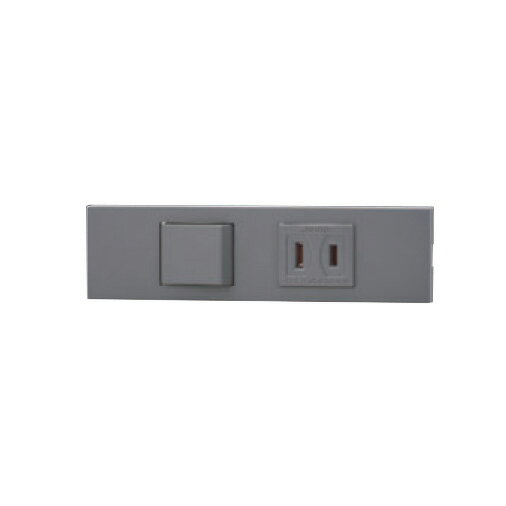 神保電器　NKシリーズ　家具・機器用4路スイッチ＋コンセントセット（什器用）　ソリッドグレー（SG）　KAG2519 ※受注生産品（楽天・オールライト）