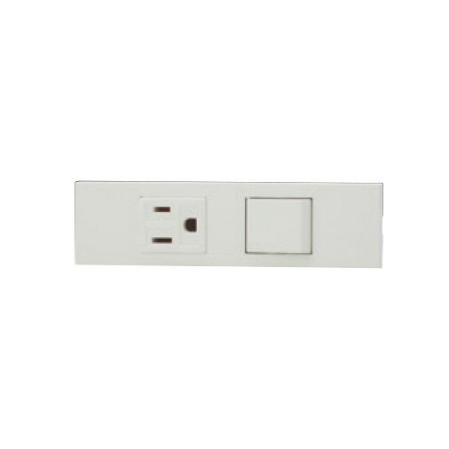 神保電器　NKシリーズ　家具・機器用接地コンセント＋4路スイッチセット（什器用）...