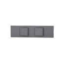 神保電器 NKシリーズ 家具・機器用4路+3路スイッチセット(什器用) ソリッドグレー(SG) KAG2549 ※受注生産品