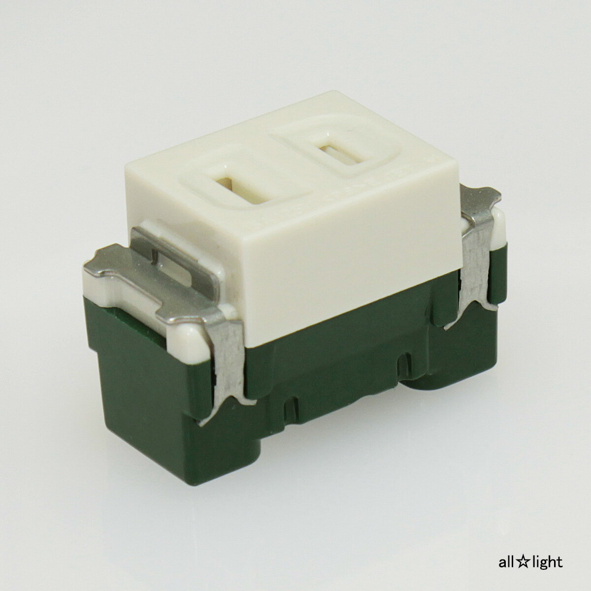 パナソニック　フルカラー配線器具　埋込扉付コンセント　扉付シングルコンセント　15A　125V　ミルキーホワイト　WN1051