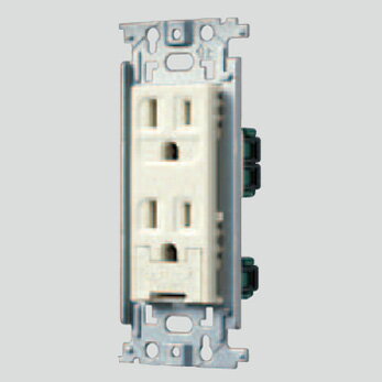 パナソニック　フルカラー配線器具　埋込扉付アースターミナル付接地ダブルコンセント　15A　125V　ミ..